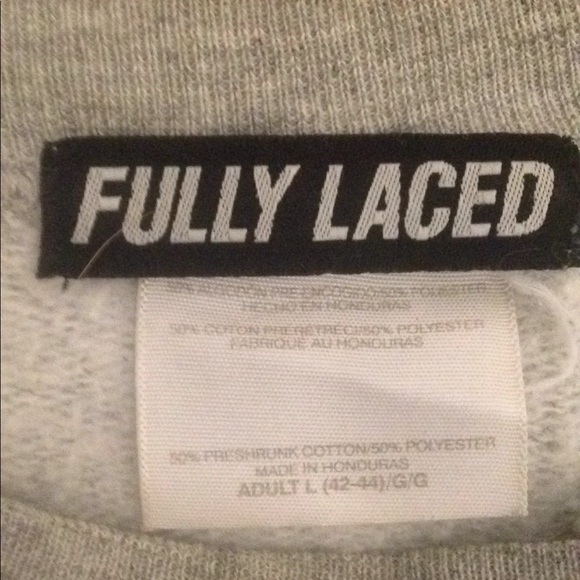 Fully Laced gray Flight School crew neck - large - Picture 2 of 4